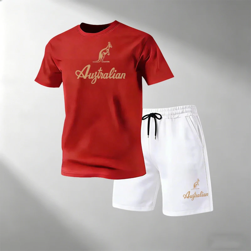 Summer Clothing For Young Men - Men's Fitness T-Shirts Sets Breathable Quick