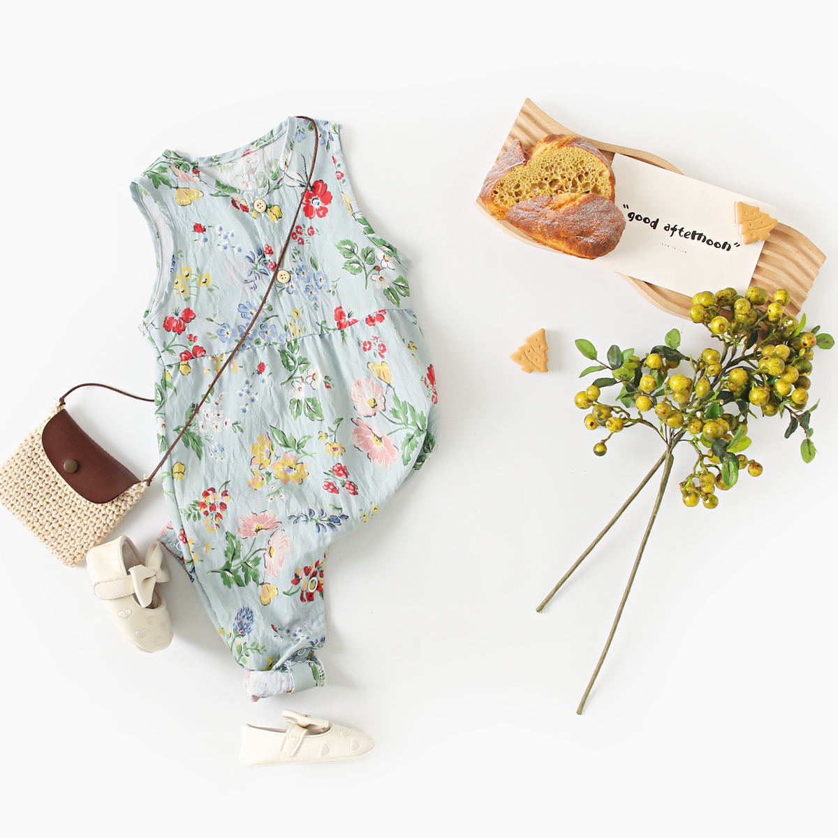Baby Girls Flower Rompers Slee - Summer Clothing Drawing recension och pris