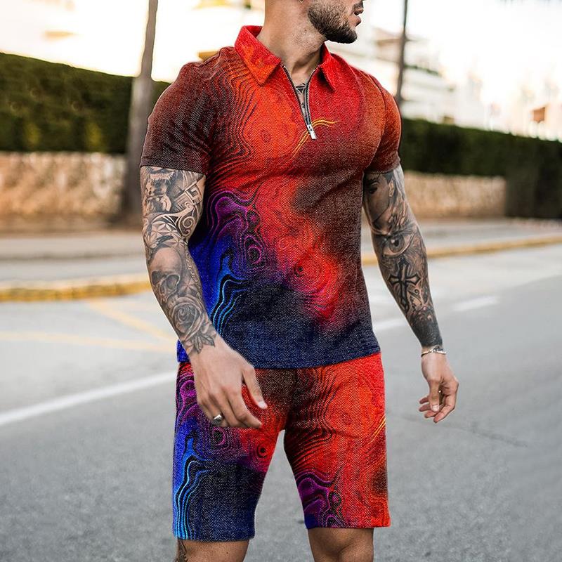 Summer Zipper Polo Shirt Suit  - Summer Clothing Holiday recension och pris