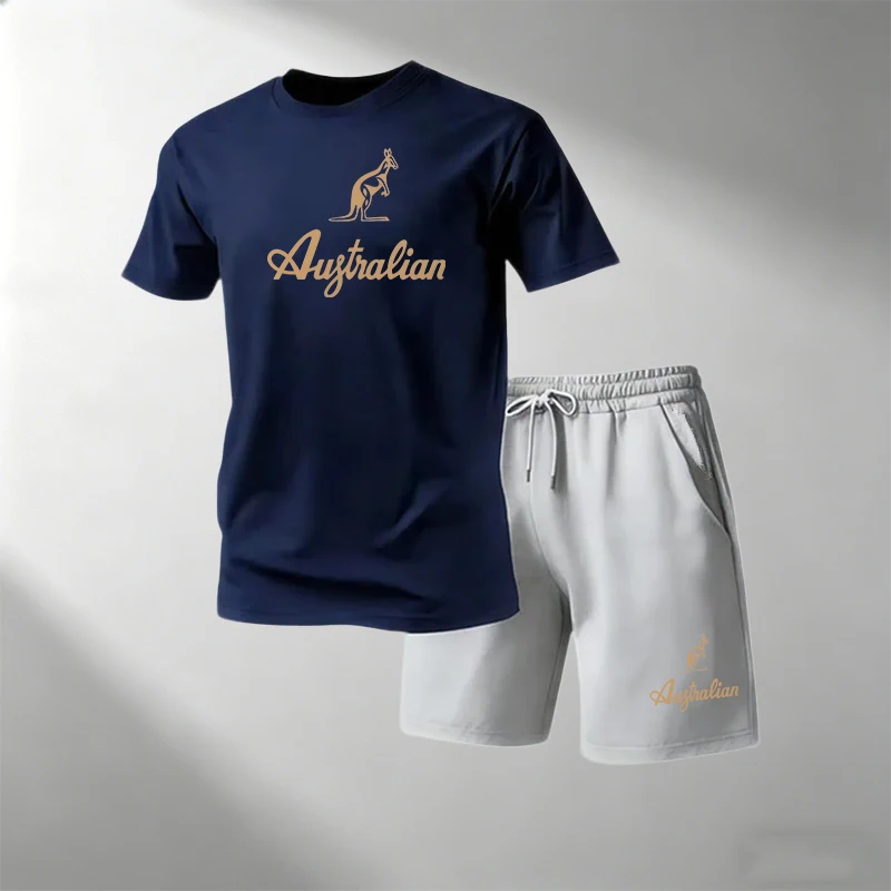 Men's Fitness T-Shirts Sets Br - Summer Clothing For Young Men recension och pris