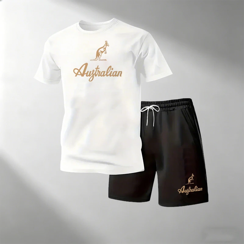 Men's Fitness T-Shirts Sets Br - Summer Clothing For Young Men recension och pris