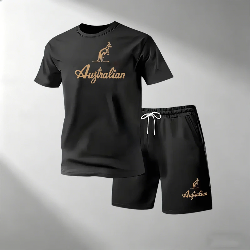 Men's Fitness T-Shirts Sets Br - Summer Clothing For Young Men recension och pris