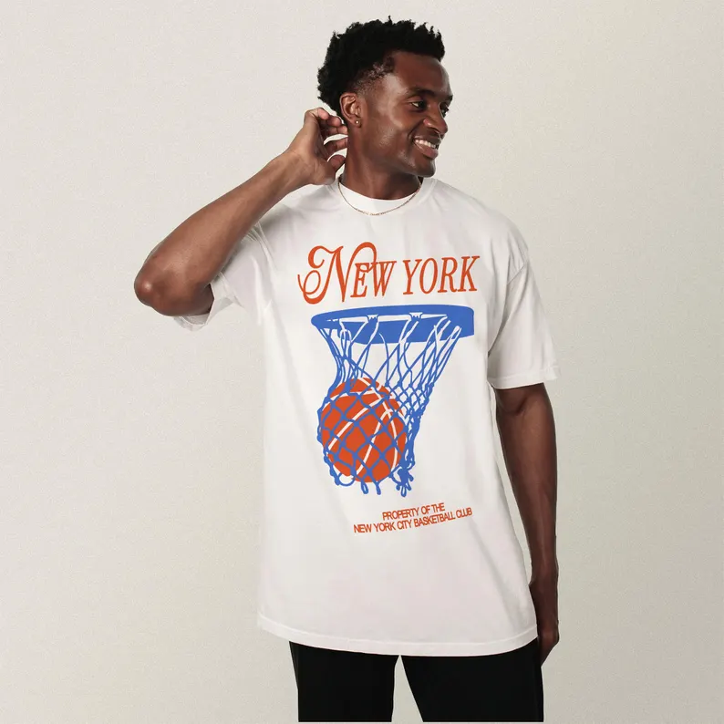 New York Basketball T-shirt Me - Summer Clothing Nyc recension och pris