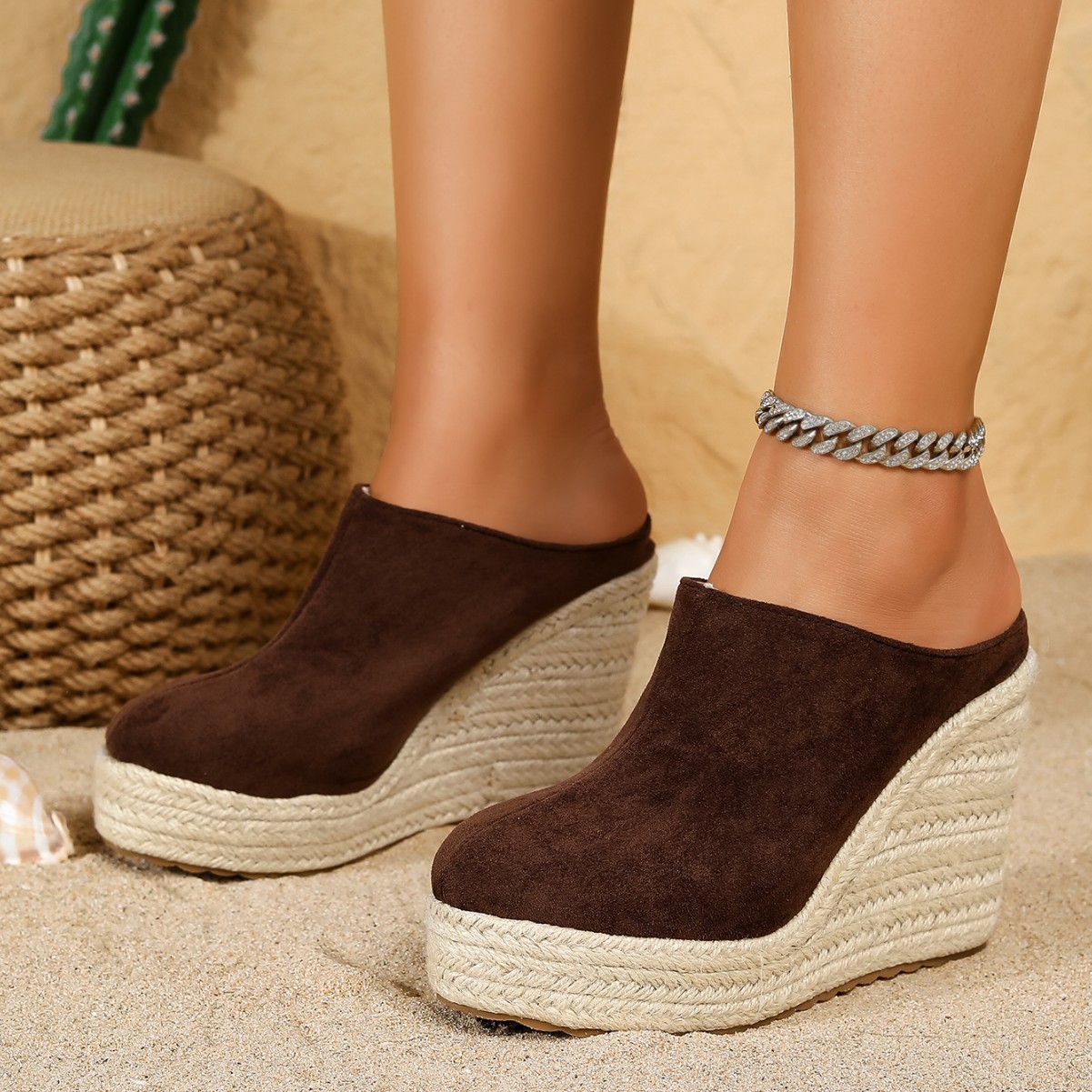 RYAMAG Comfortable Wedge Mules - Espadrille Sandal Women recension och pris
