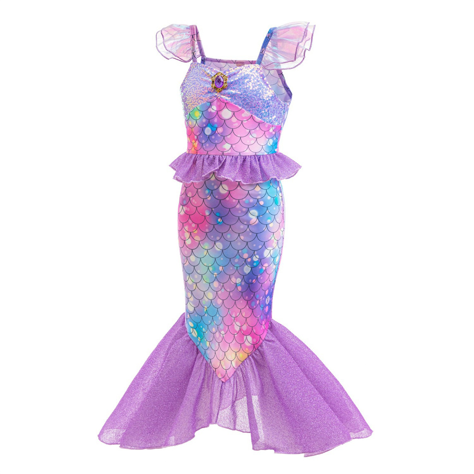 Mermaid Cosplay Purple Princes - Summer Clothing Holiday recension och pris