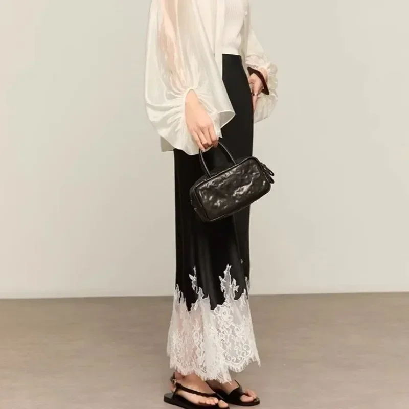 Fairy Lace-Trim Midi Skirt Hig - Summer Clothing Wraps recension och pris