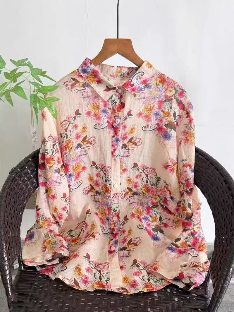 100% Ramie linen shirts and bl - Summer Clothing Brands For Women recension och pris