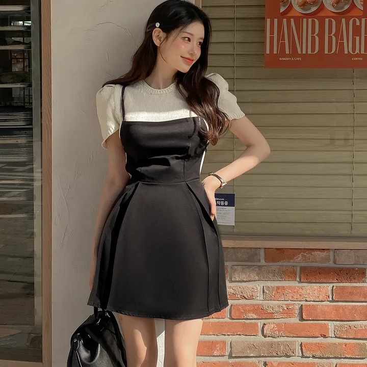 Fashionable Korean Style Backl - Summer Clothing Wraps recension och pris