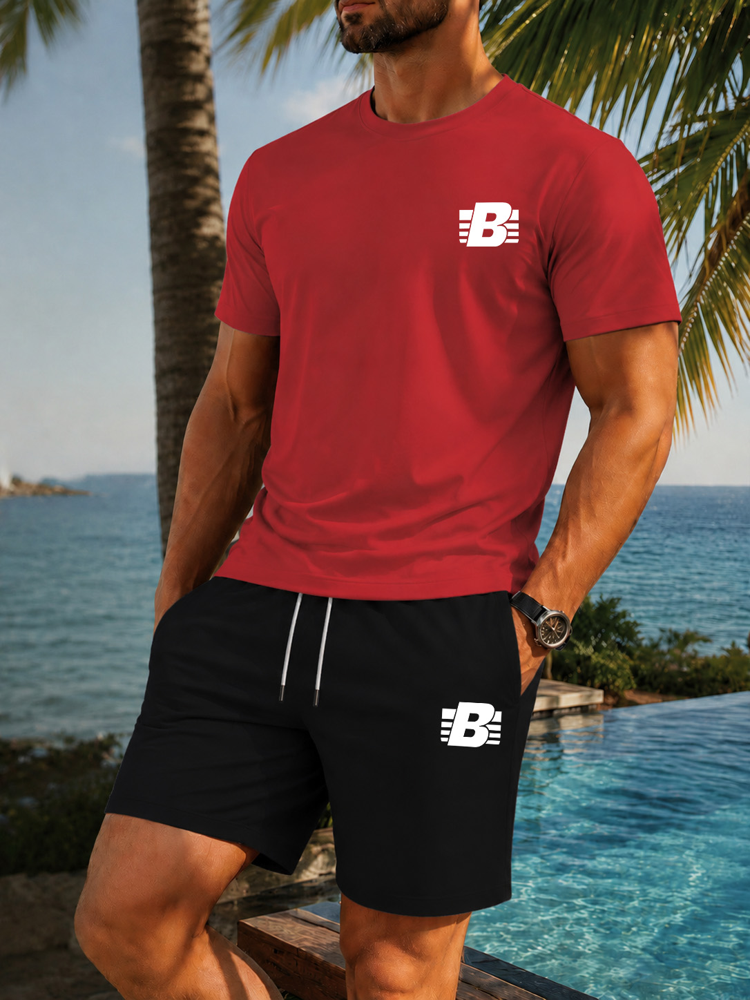 Men's 2-Piece Tracksuit Casual - Summer Clothing For Young Men recension och pris