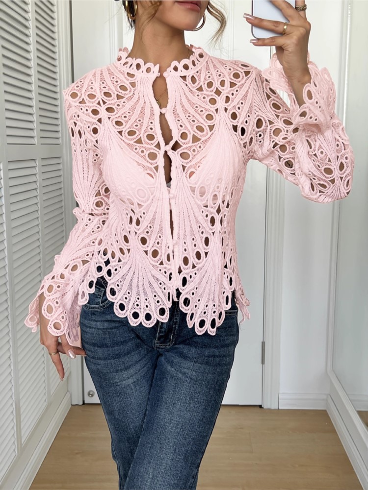 White Lace Shirt For Women Fas - Summer Clothing Holiday recension och pris
