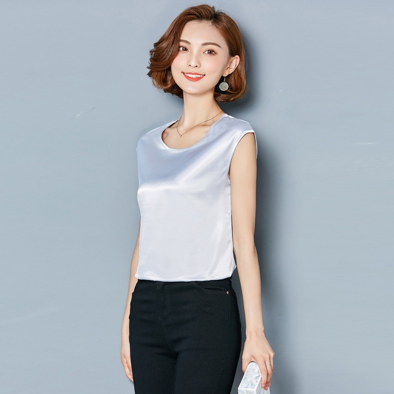 Sexy Silk vest women sleeveles - Summer Clothing Cheap recension och pris
