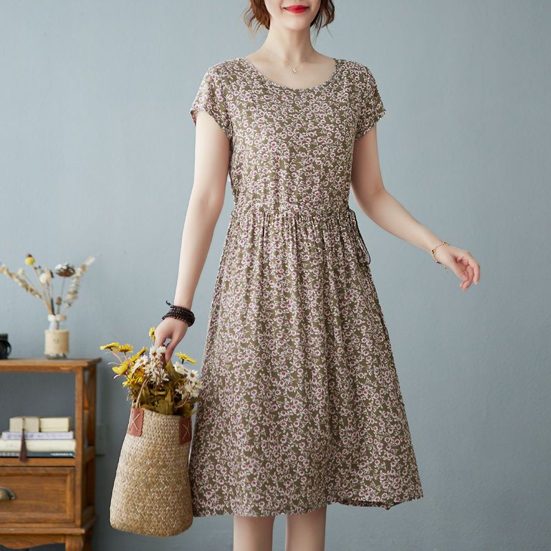 Bohemian Women Casual Floral L - Sundress Midi Floral recension och pris