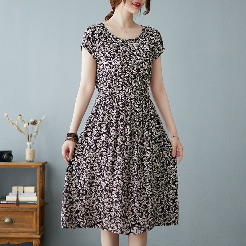 Bohemian Women Casual Floral L - Sundress Midi Floral recension och pris