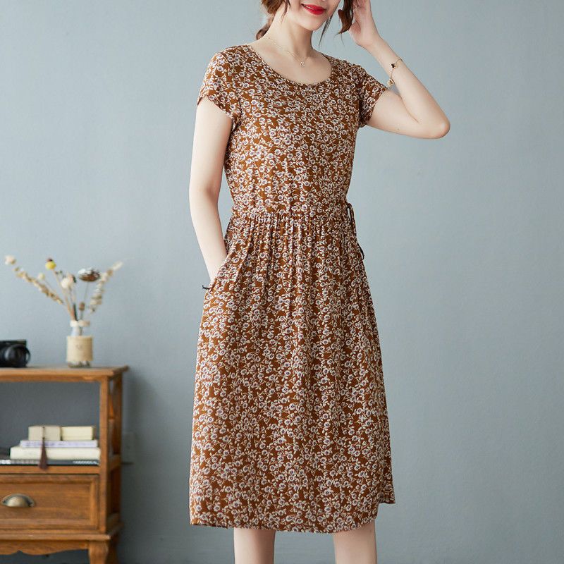 Bohemian Women Casual Floral L - Sundress Midi Floral recension och pris